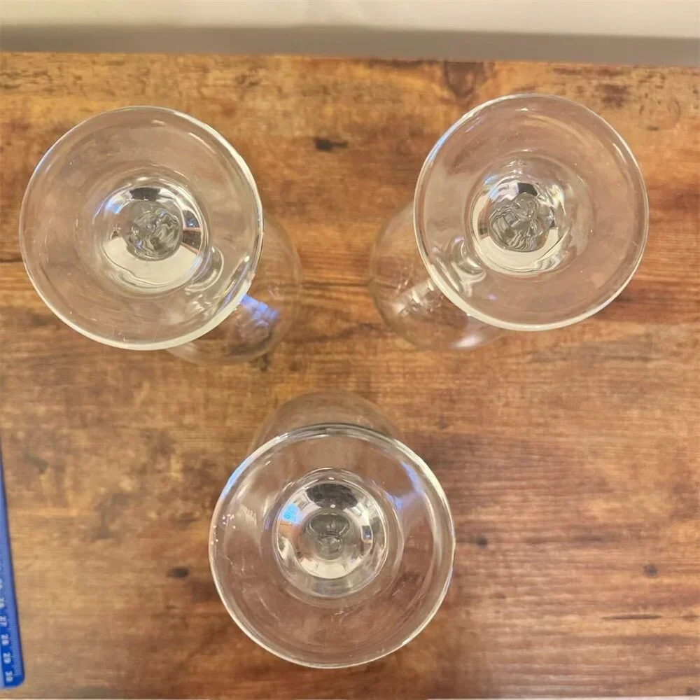 Vintage Holly Berry Wine Goblets Set of 3 Christmas Collection